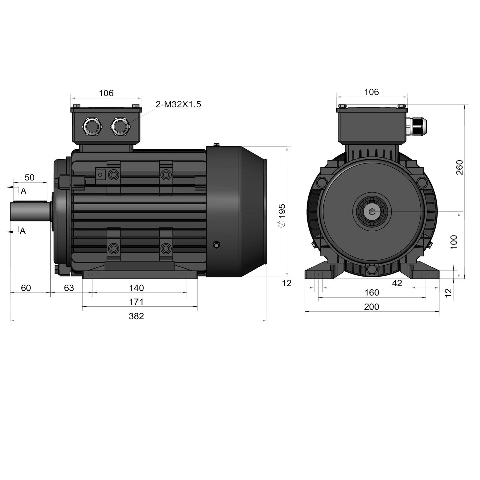 Элдвигатель ESQ PR 100 L2 GSTБ1S12IE2 553000 IM 1081 Абсолют
